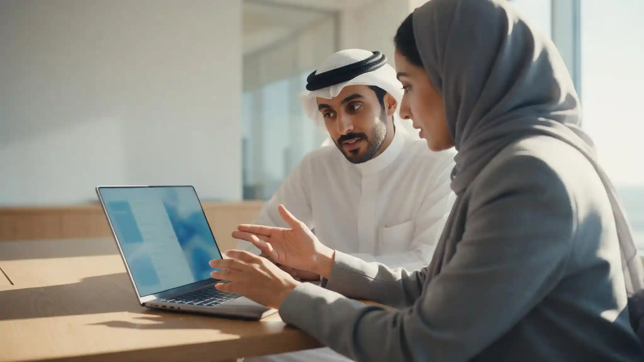 Blue Edge consultant configuring a phishing simulation campaign with a client security team in Dammam Saudi Arabia