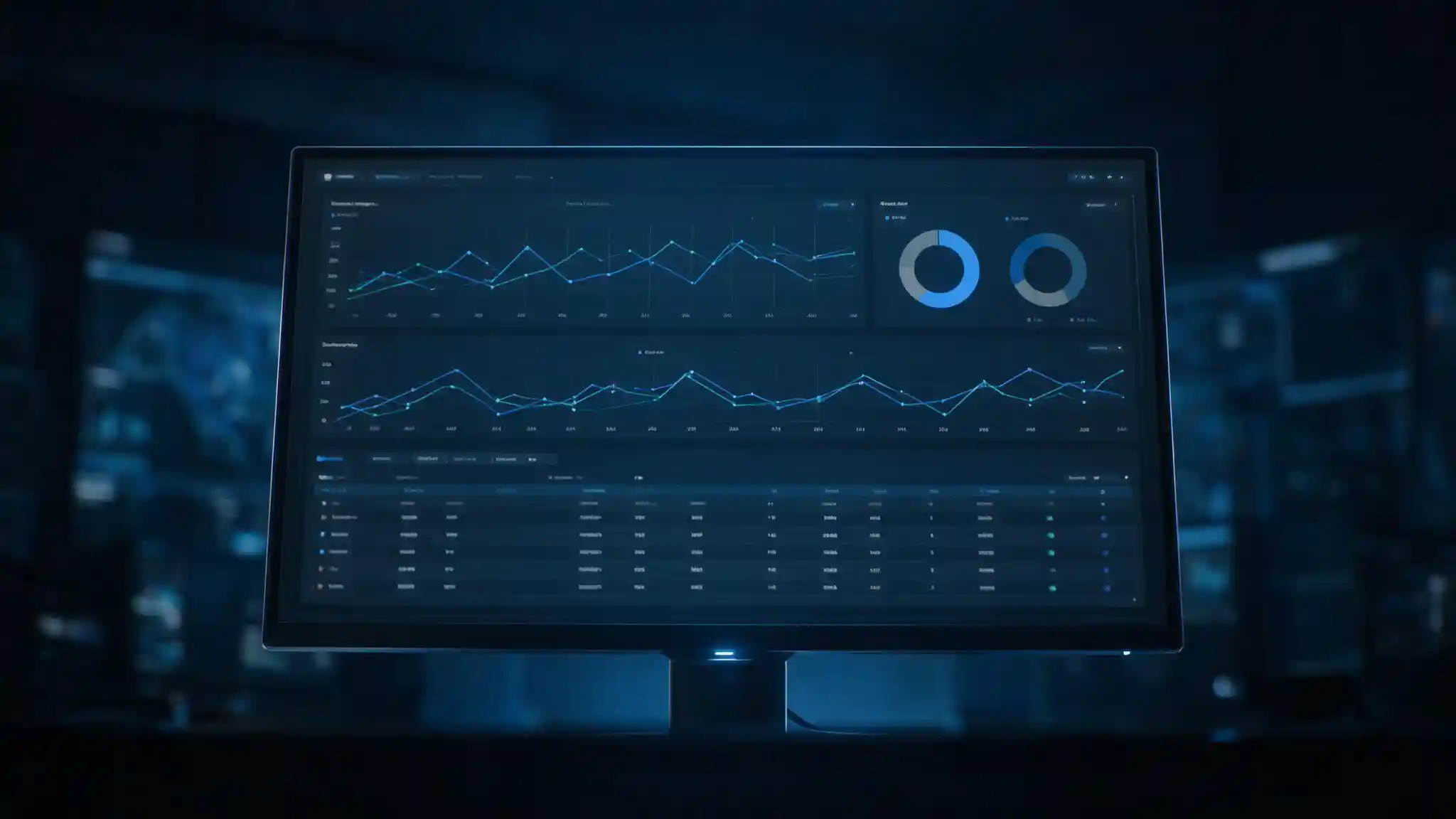 DMARC reporting dashboard displaying authentication pass rates, sending sources and failure trends