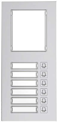 Intercom Nametag Module, R20K/R20B compatibility, 6 call buttons.