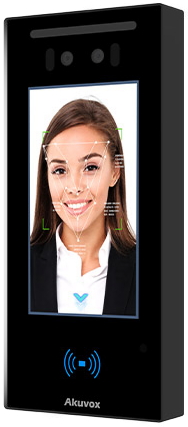 Smart Facial Recognition Terminal with Dual Cameras, anti-spoofing, mask detection, NFC, card and QR code verification