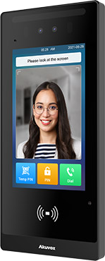 Smart IP door Phone Controller, Face Recognition, Mobile access, 7 Inch IPS LCD, Temperature Measurement.