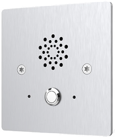 Vandal-resistant Emergency Intercom, PoE support, IK10-Rated, Linux OS.