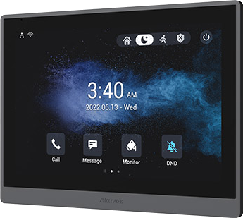 Indoor Monitor, 10” touch screen, Android  OS, PoE, 1MP CMOS camera.