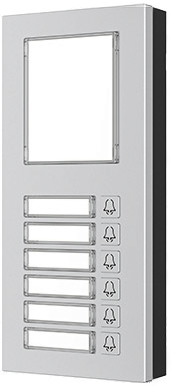 Intercom Nametag Module, R20K/R20B compatibility, 6 call buttons.