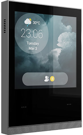 Smart Home Control Panel, 4'' Touchscreen, Wi-Fi 6, Bluetooth 5.4, ZigBee 3.0 Gateway, 1-Gang Dimmer.