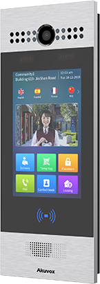  SIP Android doorphone, 7” touch screen, AI Face recognition, Bluetooth, Dual camera, IP65 Rated.