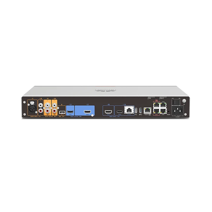 HUAWEI Box 310 Videoconferencing Endpoint (Touch) rear panel with audio-HDMI video input and output-LAN and power ports