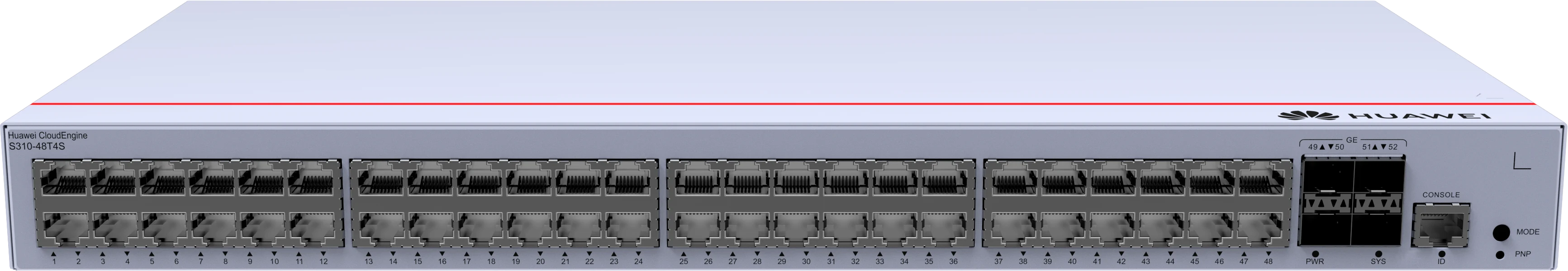 Huawei CloudEngine S310-48T4S 48 port gigabit switch front view