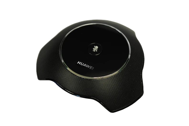 HUAWEI CloudLink Mic 500 omnidirectional microphone array angled top view showing the mesh grille