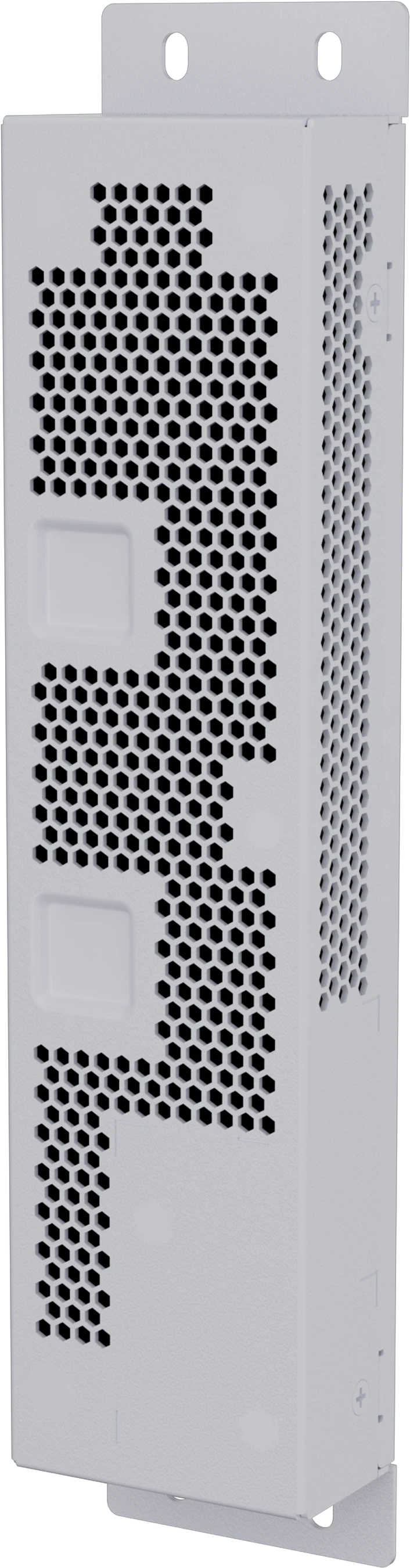 Huawei eKit S110-8P2T-BU-V2 network box switch rear angled view with right side ventilation