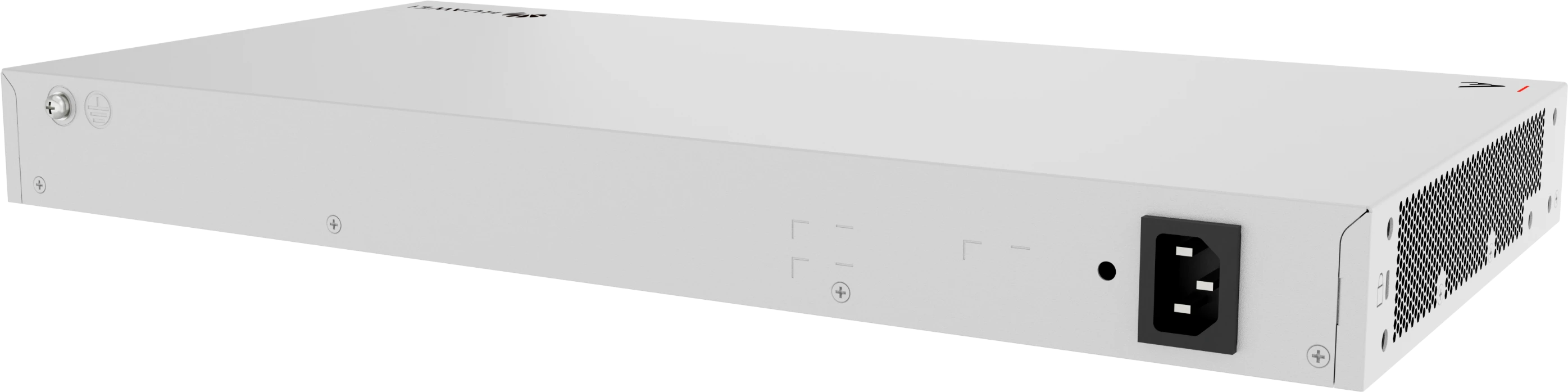 Huawei eKit S110E-24LP2J rack switch rear angled view with right side ventilation