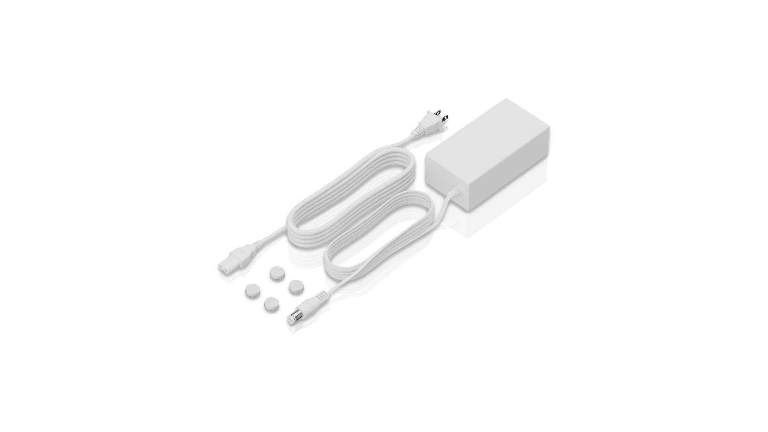 Huawei eKitEngine S210-8LP2J power adapter with power cord and rubber feet