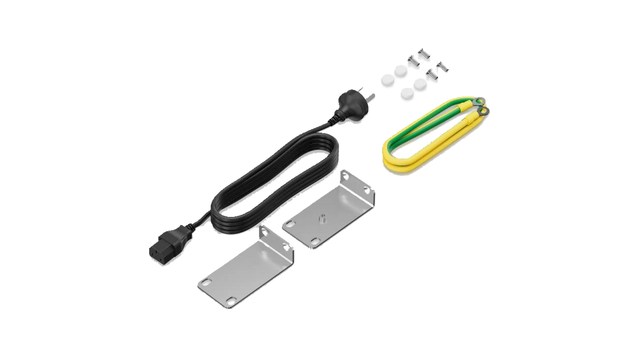 Huawei eKitEngine S220S-8P4JX accessories kit with power cord and grounding cable and rack mount brackets