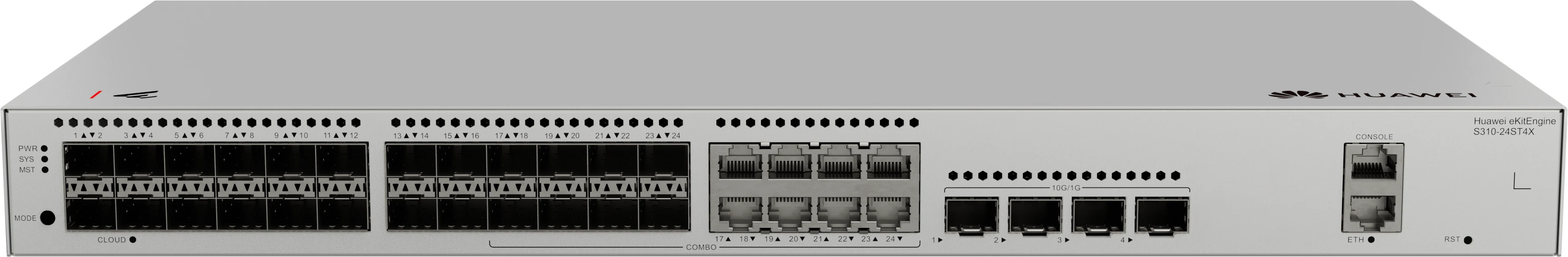 Huawei eKitEngine S310-24ST4X 24 port SFP fiber switch front view
