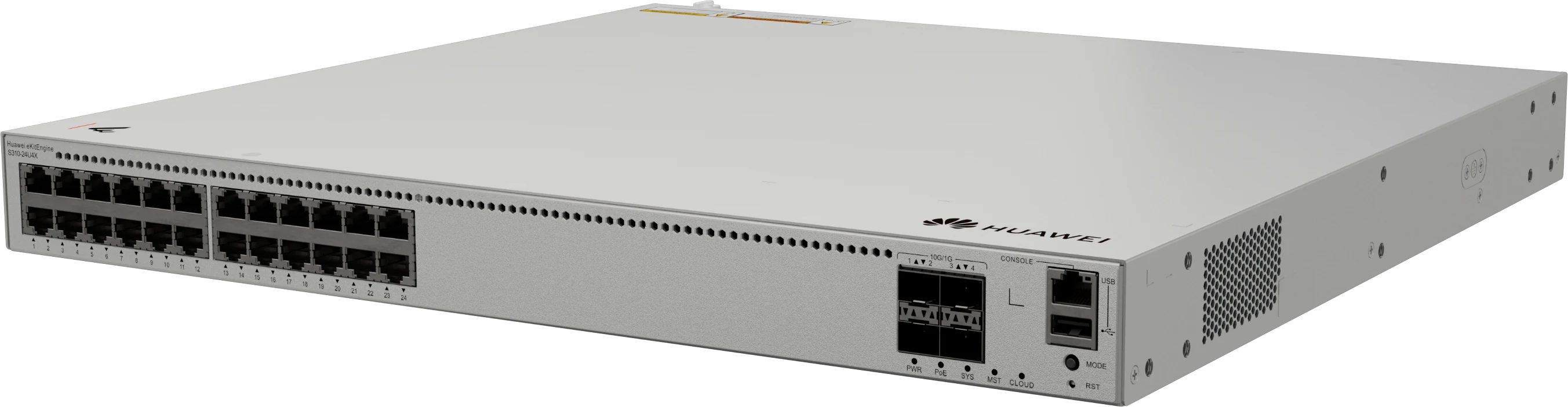 Huawei eKitEngine S310-24U4X switch front right angle view