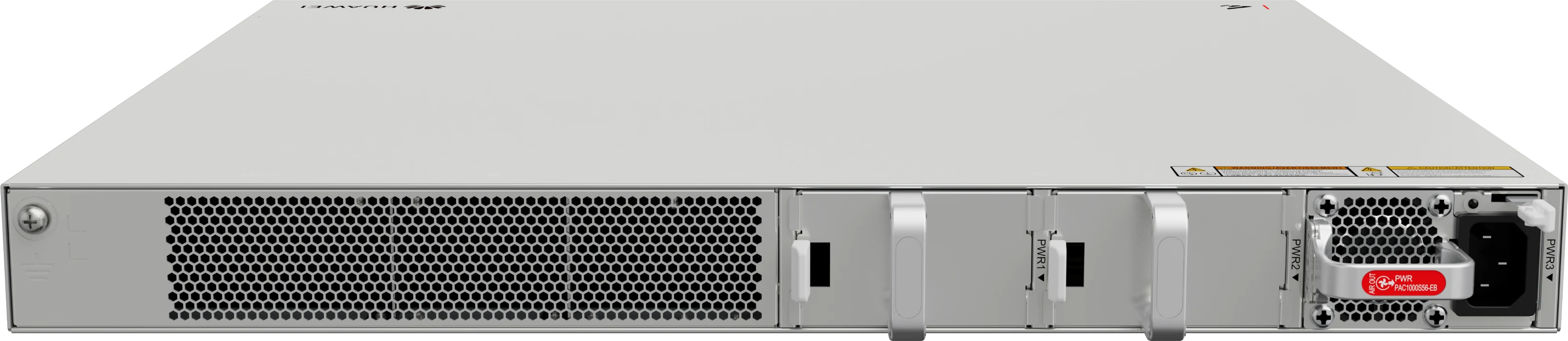 Huawei eKitEngine S310-24U4X switch rear view with modular power slots
