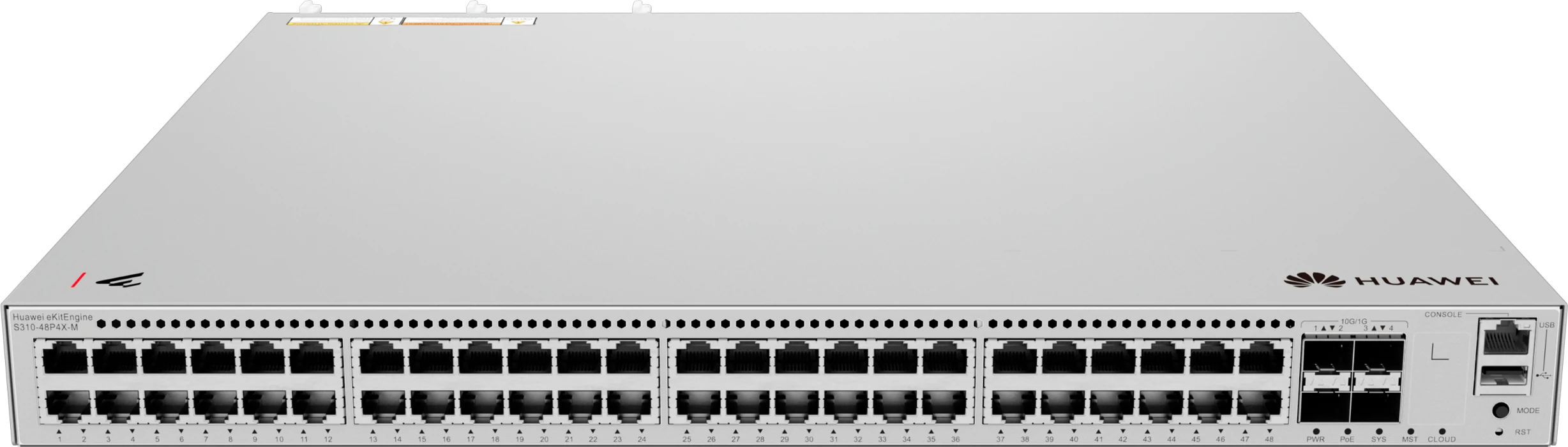 Huawei eKitEngine S310-48P4X-M 48 port PoE+ switch front view