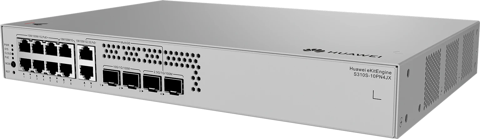 Huawei eKitEngine S310S-10PN4JX switch front right angle view