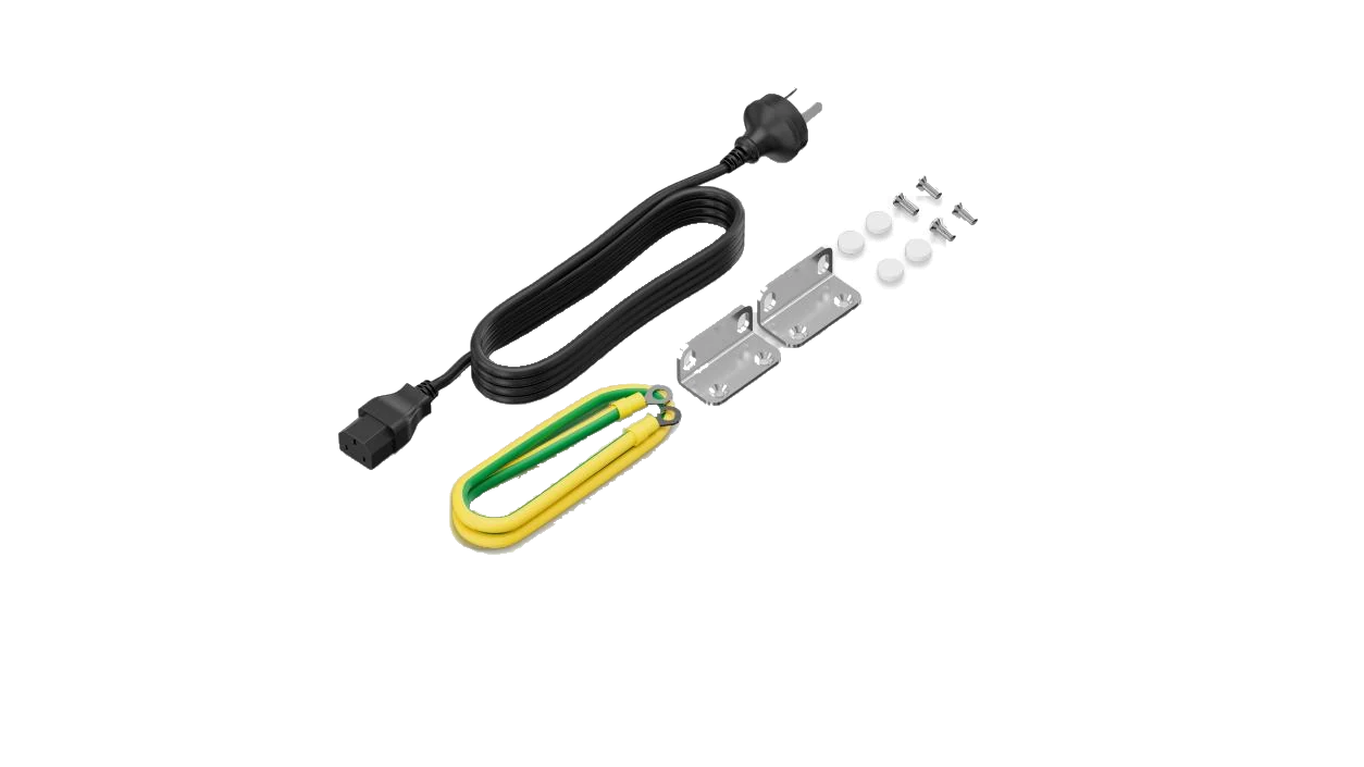 Huawei eKitEngine S310S-24P4JX accessories kit with power cord and grounding cable and rack mount brackets