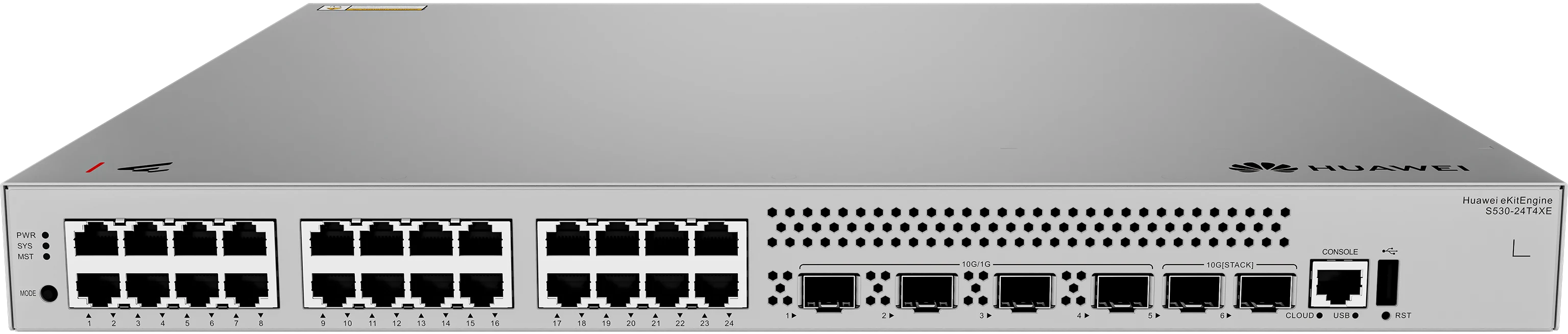 Huawei eKitEngine S530-24T4XE 24 port gigabit switch front view