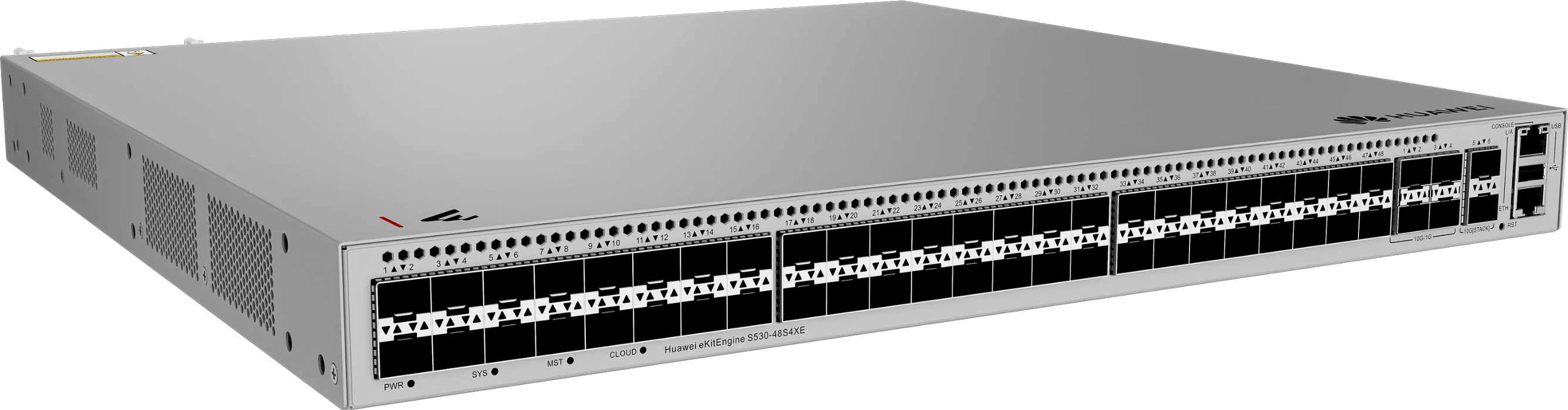 Huawei eKitEngine S530-48S4XE switch front left angle view