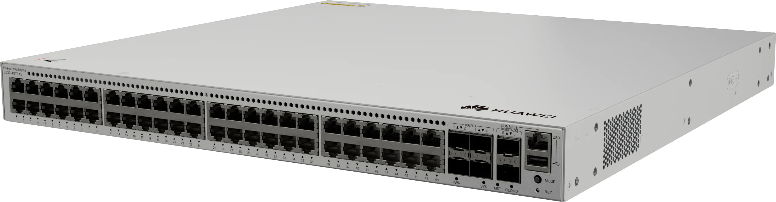 Huawei eKitEngine S530-48T4XE switch front right angle view